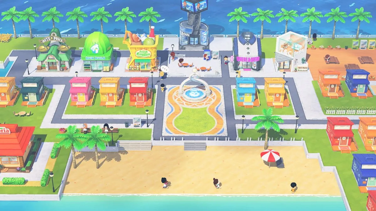 Vista oficial de uma ilha de Living the Dream