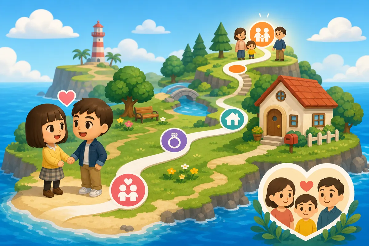 Guida al matrimonio in Tomodachi Life: Living the Dream editorial island relationship path